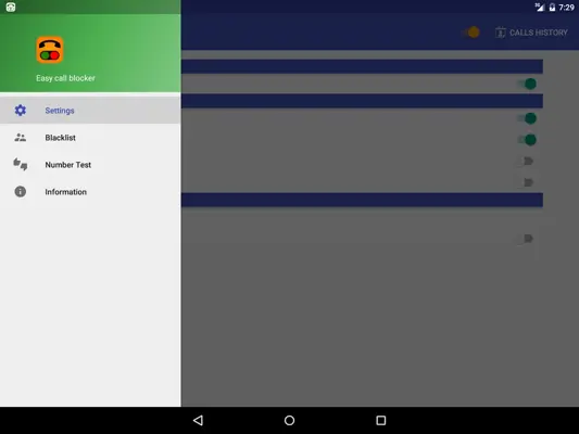 Easy call blocker android App screenshot 0