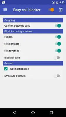 Easy call blocker android App screenshot 8